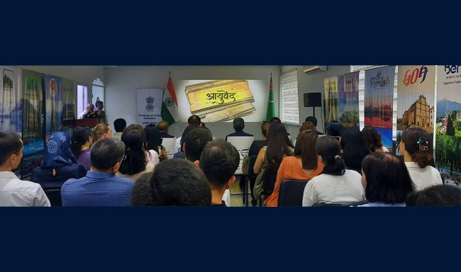Celebration of the 11th Ayurveda Day in Ashgabat.